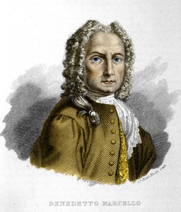Benedetto Marcello (1686-1739) italienischer Komponist. Gravur aus dem 19. Jahrhundert, Mailand