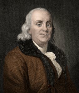Benjamin Franklin (1706-1790) (Stich - 19. Jahrhundert) von Unknown artist