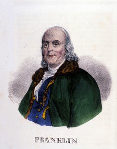 Benjamin Franklin (1706-1790), amerikanischer Philosoph, Physiker und Botschafter von Unknown artist