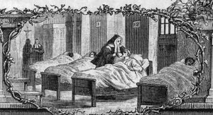 Bernadette Soubirous (1844-1879) im Kleid einer Nonne, die Kranke pflegt von Unknown artist