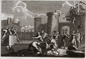 Bibel von Royaumont, Altes Testament: Jerusalem wiederaufgebaut. Illustration von 1811
