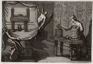 Royaumont-Bibel, Altes Testament: Der Schaubrottisch im Tabernakel. Illustration von 1811. von Unknown artist