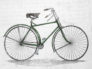 Fahrradmodell mit Rahmen von Unknown artist