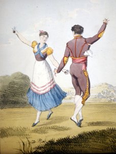 Bolero. Gravur aus dem frühen 19. Jahrhundert