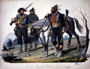 Brigantentum in Kalabrien, Italien, Gravur des 19. Jahrhunderts. von Unknown artist