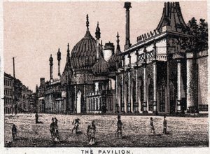 Brighton, England: Blick auf den Pavillon. in „Die Welt illustriert 168 Ansichten“. Undatiert (spätes 19. Jahrhundert) von Unknown artist