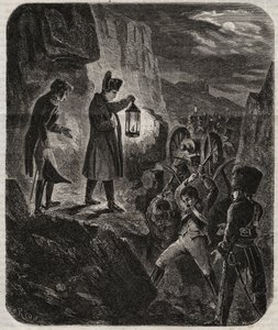 Feldzug in Preußen und Polen: Kaiser Napoleon I. am Vorabend der Schlacht von Jena und Auerstedt 14.10.1805 - Der Kaiser Napoleon I. in der Nacht vor der Schlacht von Jena-Auerstedt gegen die preußische Armee am 14. Oktober 1805