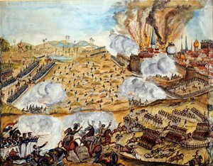 Kampagne von Russland: „Ansicht meiner Schlacht von Smolensk, Nacht vom 17.08.1812“