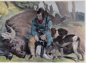 Kanadische Huron-Elchjagd - in „Shyth