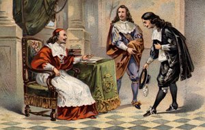 Kardinal Jules Mazarin empfängt Jean-Baptiste Colbert von Unknown artist