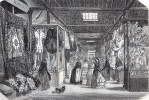 Carre du Palais Royal in Paris im 19. Jahrhundert - Gravur in „Tableau-de-Paris“ von Edmond Texier 1852. von Unknown artist