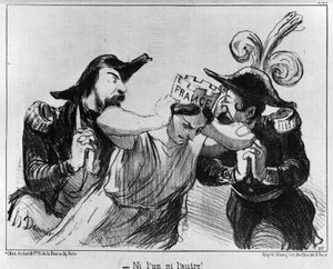 Karikatur über die Kampagne für die ersten Präsidentschaftswahlen im Dezember 1848 von Unknown artist