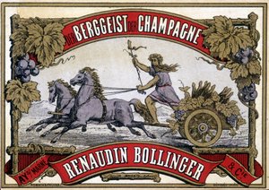 Champagneretikett „Renaudin Bollinger“