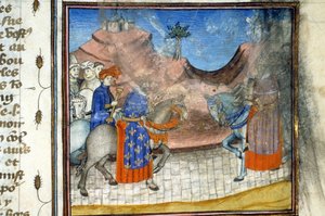Karl VI. Miniatur (512, 452r): Genehmigung der Stadtbibliothek Toulouse einholen (Tel.: 05 62 27 66 66)