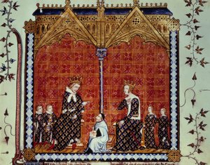 Karl V. der Weise und Jeanne de Bourbon, umgeben von ihren Kindern von Unknown artist