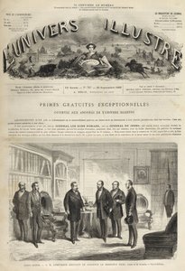 Schloss Saint-Cloud Napoleon III. empfängt Juan Prim (spanischer General und Staatsmann) von Unknown artist