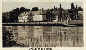 Chateau de Waulsort sur Meuse, Wallonische Region, Belgien. von Unknown artist