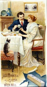 Schokoladenwerbung „Josef Manner & Comp., Wien“ von Unknown artist