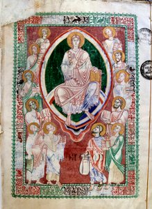 Christus und die Propheten des Alten Testaments. Manuskript der Abtei von Citeaux. Kommentare zu Jeremia von Hieronymus (12. Jahrhundert). Dijon, Stadtbibliothek