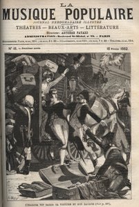 Cimarosa sieht sein Auto und Gepäck beschlagnahmt - Domenico Cimarosa (1749-1801), italienischer Komponist des 18. Jahrhunderts. Gravur in „Popular Music“ (1882)