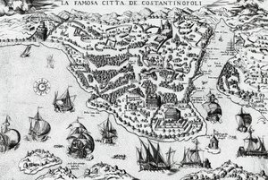 Stadt Konstantinopel, Gravur von Unknown artist