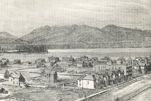 Stadt Vancouver, Gravur, Kanada von Unknown artist