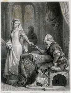Clarisse de Somerghem. Gravur 19. Jahrhundert