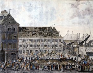 Erstürmung und Plünderung des Rathauses von Straßburg, 21. Juli 1789 von Unknown artist