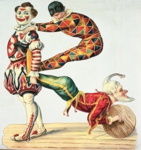 Clowns und Harlekine