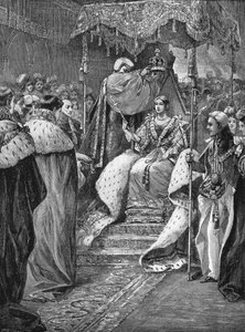 Krönung von Königin Victoria I. von England, London, Westminster Abbey, 28. Juni