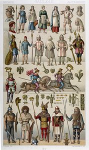 Kostüme, Rüstungen und Waffen der Gallier und ihrer Krieger von Unknown artist