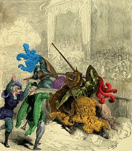 Graf Gabriel de Montgomery verwundet König Heinrich II. tödlich während eines Turniers am 30. Juni von Unknown artist