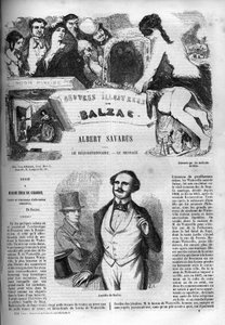 Titelblatt für den Roman „Albert Savarus“