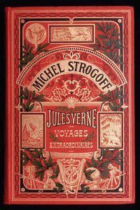 Titelblatt von Jules Vernes Buch „Michel Strogoff“, ed. Hetzel
