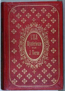Buchumschlag von „Die geheimnisvolle Insel“, Roman von Jules Verne von Unknown artist