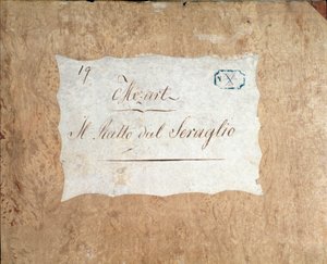 Titelblatt der Partitur für Die Entführung aus dem Serail, Oper von Mozart, Lichtenthal-Version (1838) von Unknown artist