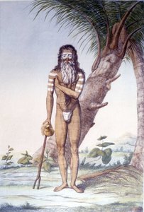 Kultur, Zivilisation und indische Gesellschaft: Porträt eines Fakirs (Faquir), Indien