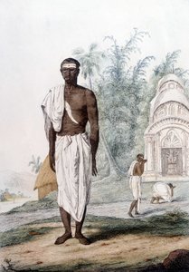 Kultur, Zivilisation und indische Gesellschaft: Porträt eines Brahmanen, Priester von Indien von Unknown artist