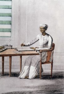 Kultur, Zivilisation und indische Gesellschaft: Porträt eines Schriftstellers, Indien. von Unknown artist