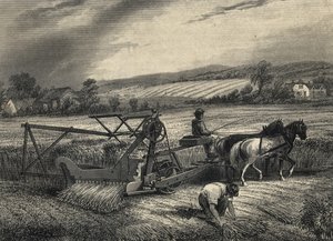 Cyrus McCormicks Erntemaschine von 1831, ausgestellt auf der Kristallpalast-Ausstellung von 1851 von Unknown artist