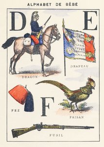 D E F: Drache, Flagge, Fasan, Fes, Gewehr
