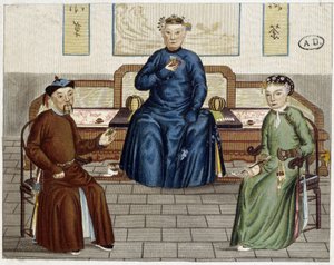 Alltagsleben der Chinesen: Tee und Tabak - Gravur