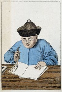 Alltag der Chinesen: ein chinesischer Schriftsteller. 19. Jahrhundert von Unknown artist
