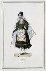 Dame aus Mexiko - in „Die verschiedenen Völker der Erde“ von Pater Paul Jonhanneaud, Librairie des Bons livres von Unknown artist