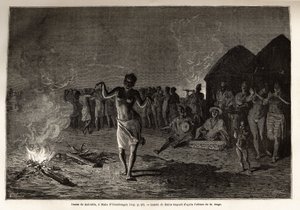 Tanz der Malinkes, Bevölkerung und Sprache Westafrikas (Guinea, Senegal, Mali und Côte d