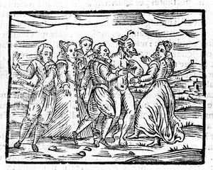 Tanz mit dem Teufel von Francesco Guaccio „Compendium Maleficarum“ Mailand 1608