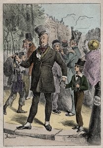 David Copperfield und Mr. Micawber, Illustration aus 