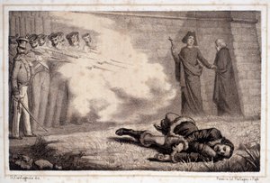 Tod von Murat (1767 - 1815) - in „Storia d