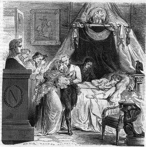 Tod von Napoleon II., Sohn von Napoleon I., Herzog von Reichstadt (1811-1832).