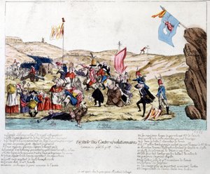 Niederlage der Konterrevolutionäre, kommandiert von Peer Condé, im Elsass, Ende 18. Jahrhundert